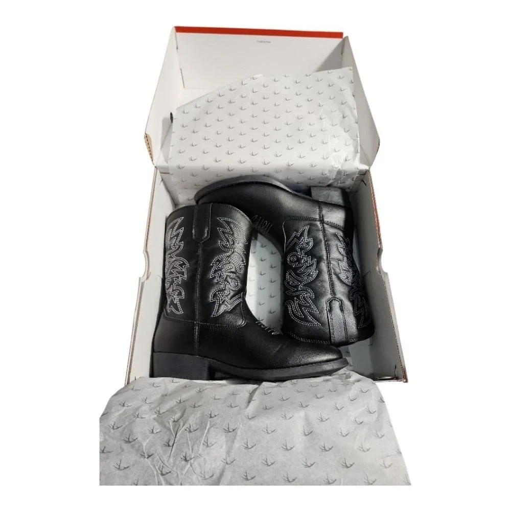 Deer Stags NWT Cowboy Boots Kids 4 Black Rodeo Western Country Equestrian Casual